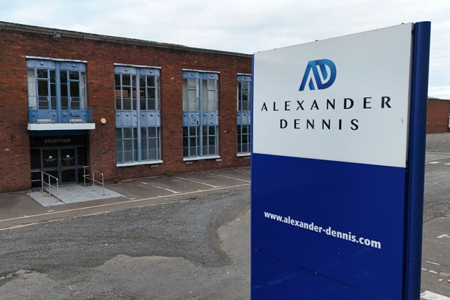 Bus manufacturer Alexander Dennis is considering closing its Scottish operations (Andrew Milligan/PA)