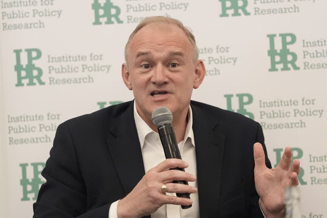 Sir Ed Davey (Stefan Rousseau/PA)