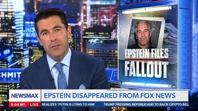 Newsmax host Rob Schmitt says a 'lot of TV hosts are terrified' of covering the Epstein story after Donald Trump ordered MAGA media to stand down on it.