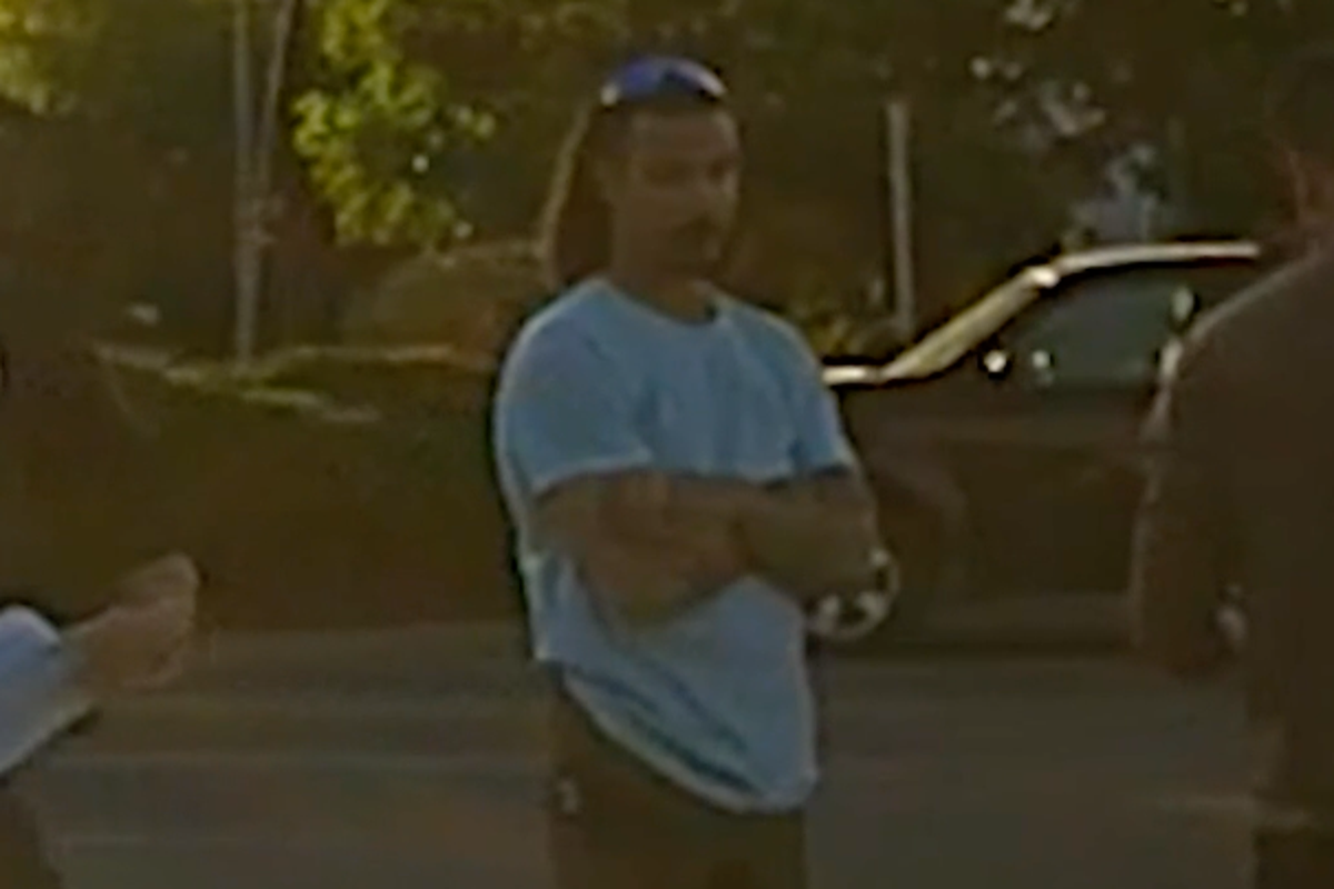 Dad accused of killing his three daughters appeared ‘nervous’ in new footage as he spoke with cops days before the murders