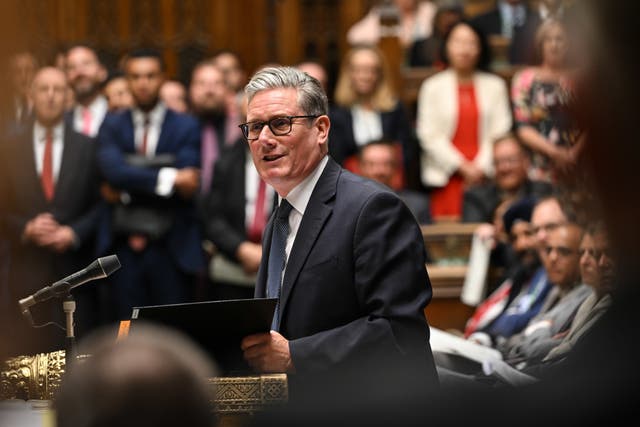 Sir Keir Starmer said there were ‘serious questions to answer’ over the breach and superinjunction (House of Commons/PA)