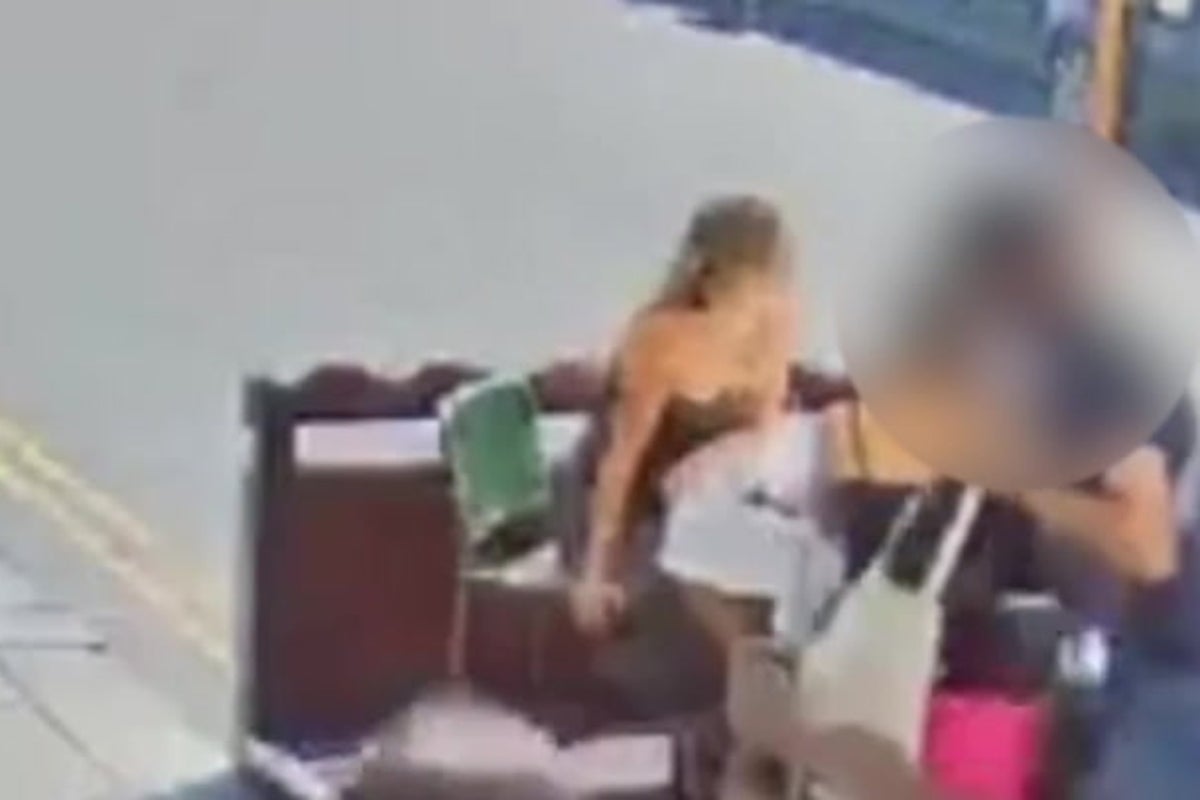 Moment brazen thief snatches vintage Chanel bag from under influencer’s feet at London restaurant