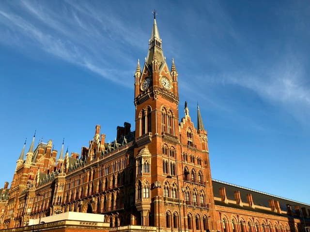 <p>Standing room only? London St Pancras International is the destination for the two 'most crowded' trains in England</p>