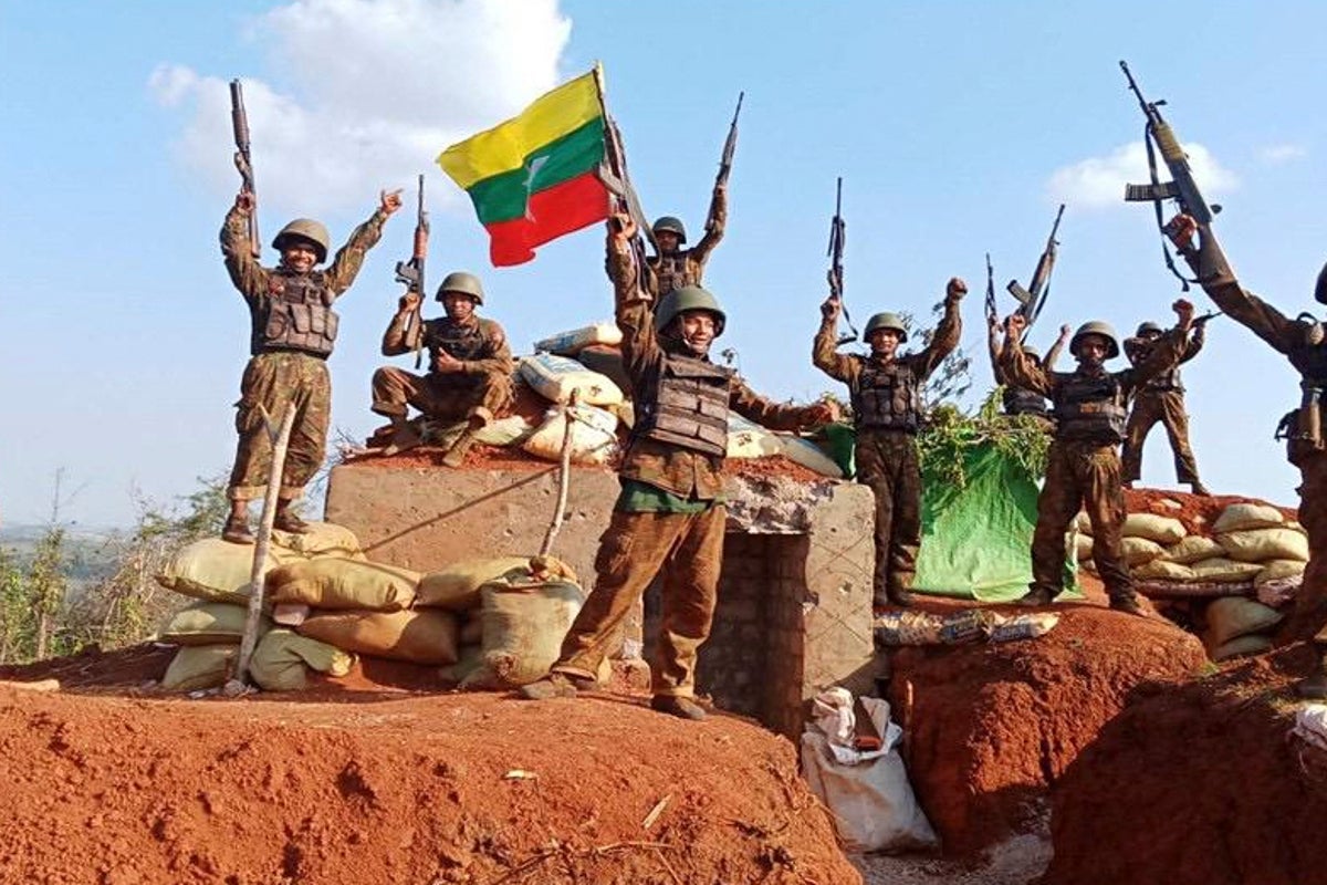 Myanmars military government recaptures strategic town from rebels - report Myanmars military government recaptures strategic town from rebels - report