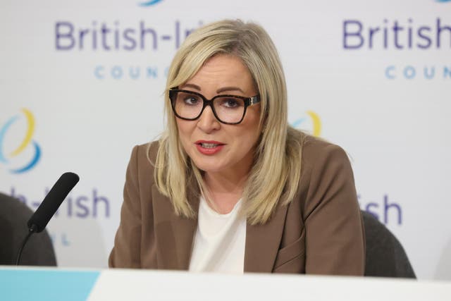 Michelle O’Neill has welcomed the extension of the right to vote to 16 and 17-year-olds (PA)