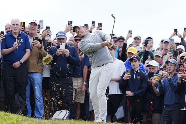 Rory McIlroy delighted thousands of fans at Royal Portrush over the front nine of his first round of The Open (Peter Byrne/PA)