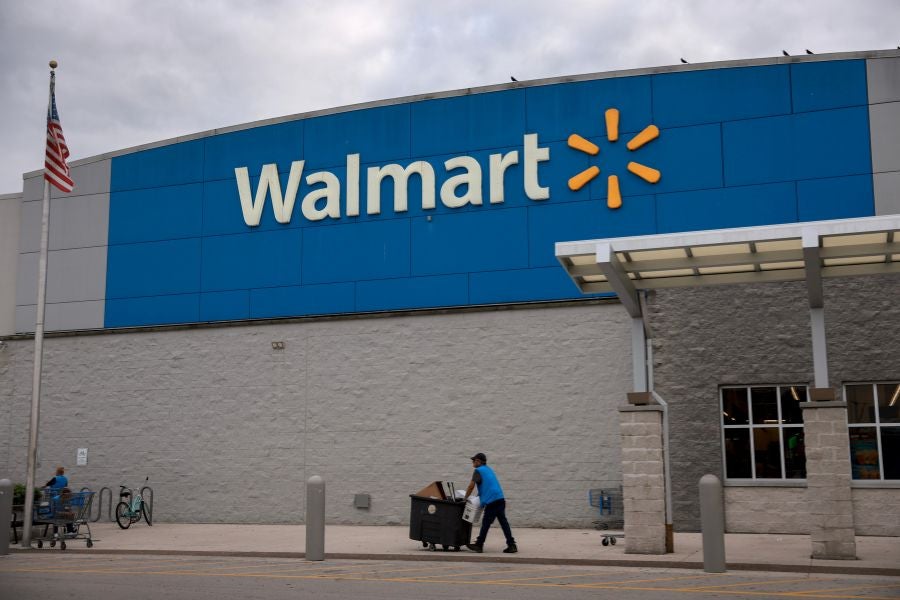 The father of a 17-year-old was arrested Monday after her newborn daughter was found in the trash can at a Texas Walmart.