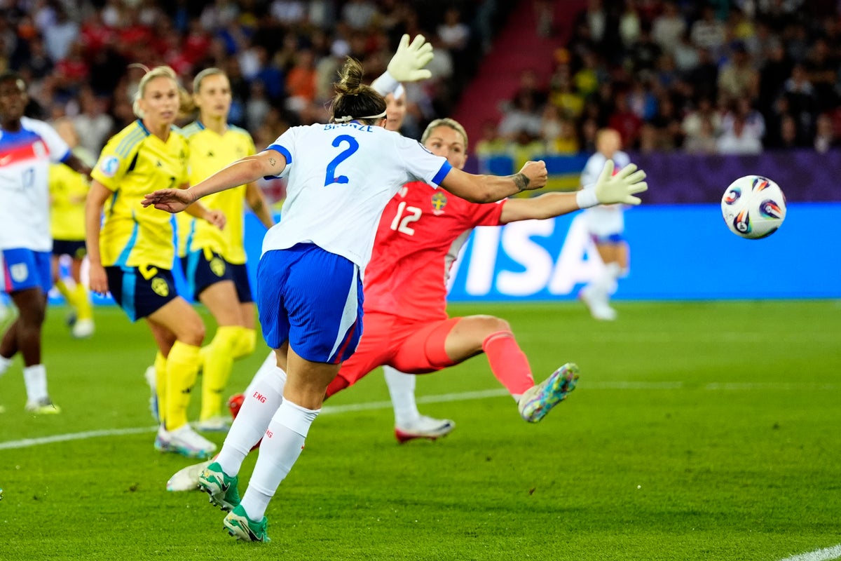 England v Sweden live score: Bronze and Agyemang goals spark comeback in Women’s Euro 2025 quarter-final