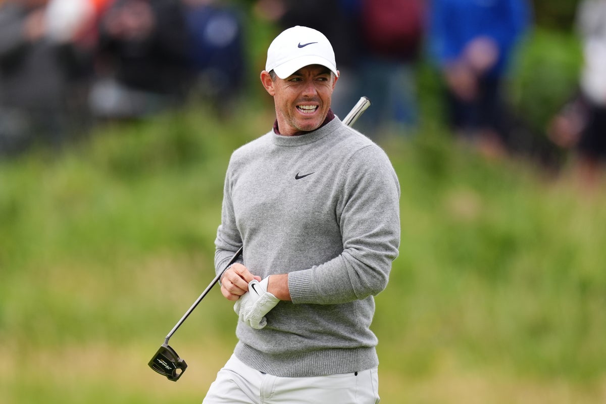 Rory McIlroy in the mix as Matt Fitzpatrick shares Open lead after first-round