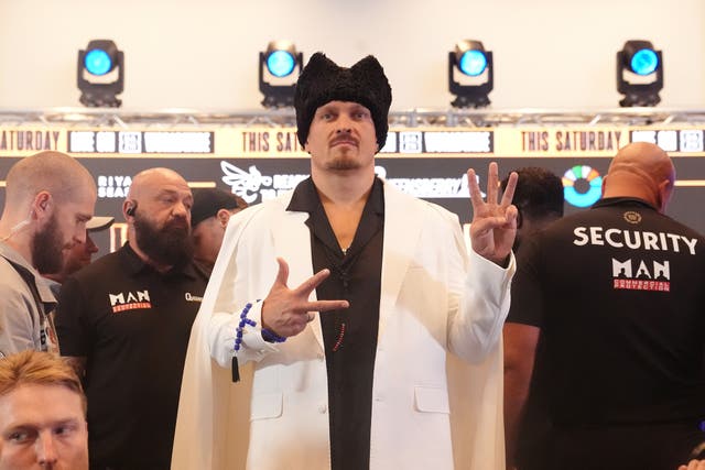 <p>Oleksandr Usyk is looking for a second win over Daniel Dubois</p>