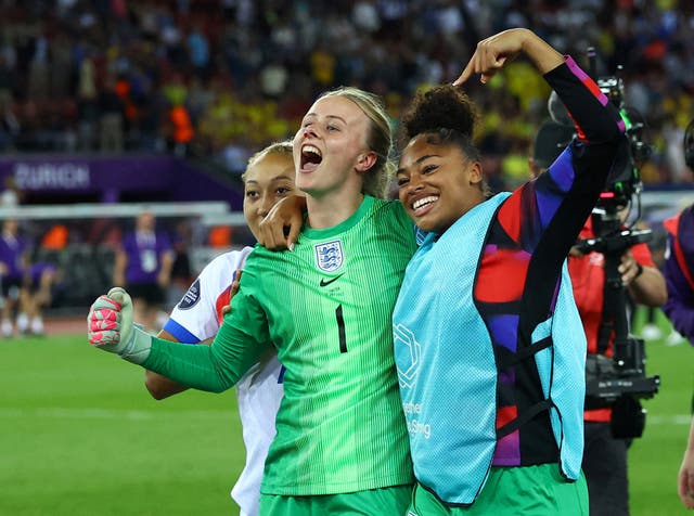 <p>Hannah Hampton helped England win a penalty shootout to reach Euro 2025 semi-finals</p>