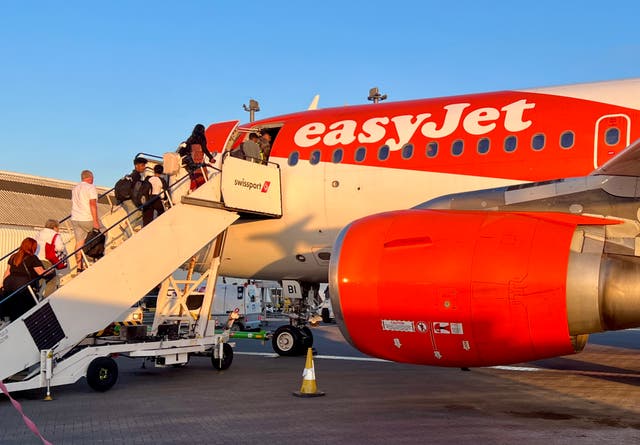 <p>Queuing up: easyJet filled over 90 per cent of its seats between April and June 2025</p>