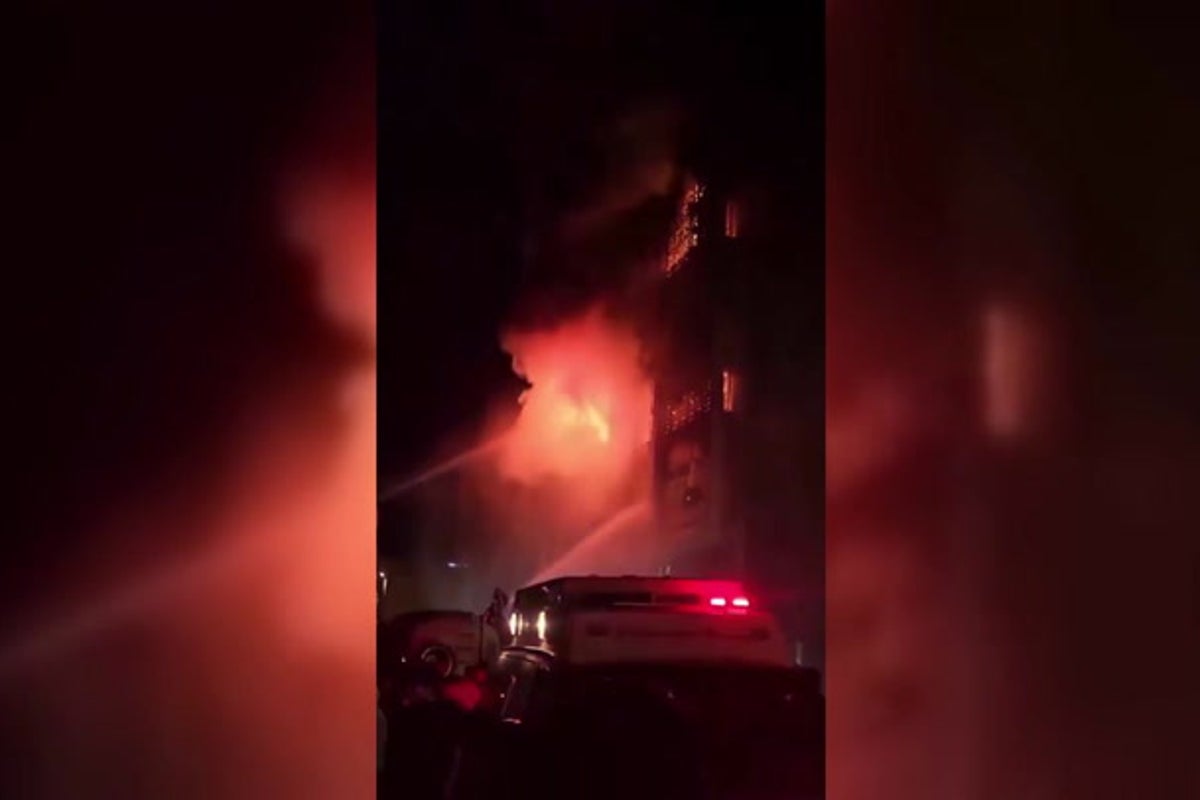 Huge blaze rips through Iraq shopping mall killing at least 61 with dozens more missing