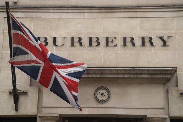 Burberry saw sales decline slow in the latest quarter (Yui Mok/PA)