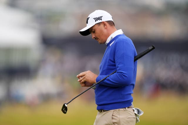 South Africa’s Christiaan Bezuidenhout dropped out of the lead after an early bogey at The Open (Brian Lawless/PA)
