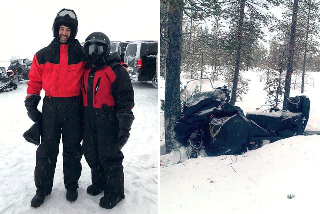 <p>Andrew Cannestra, who specialises in spinal surgery, struck a tree after negotiating a forest turn and was out cold for 30 minutes following the impact</p>