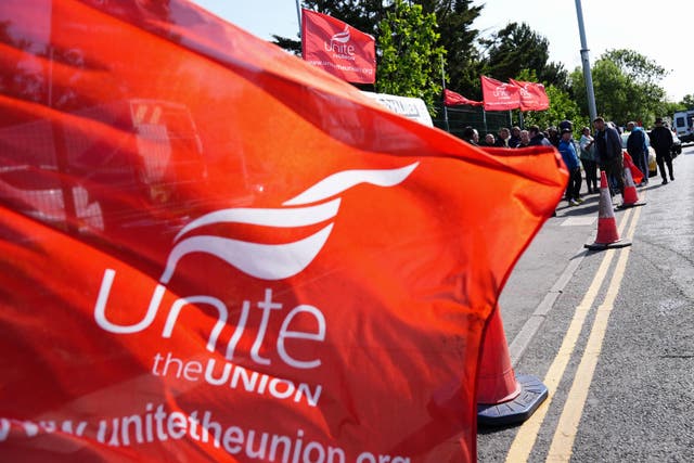 Veolia is taking legal action against the union Unite (Jacob King/PA)