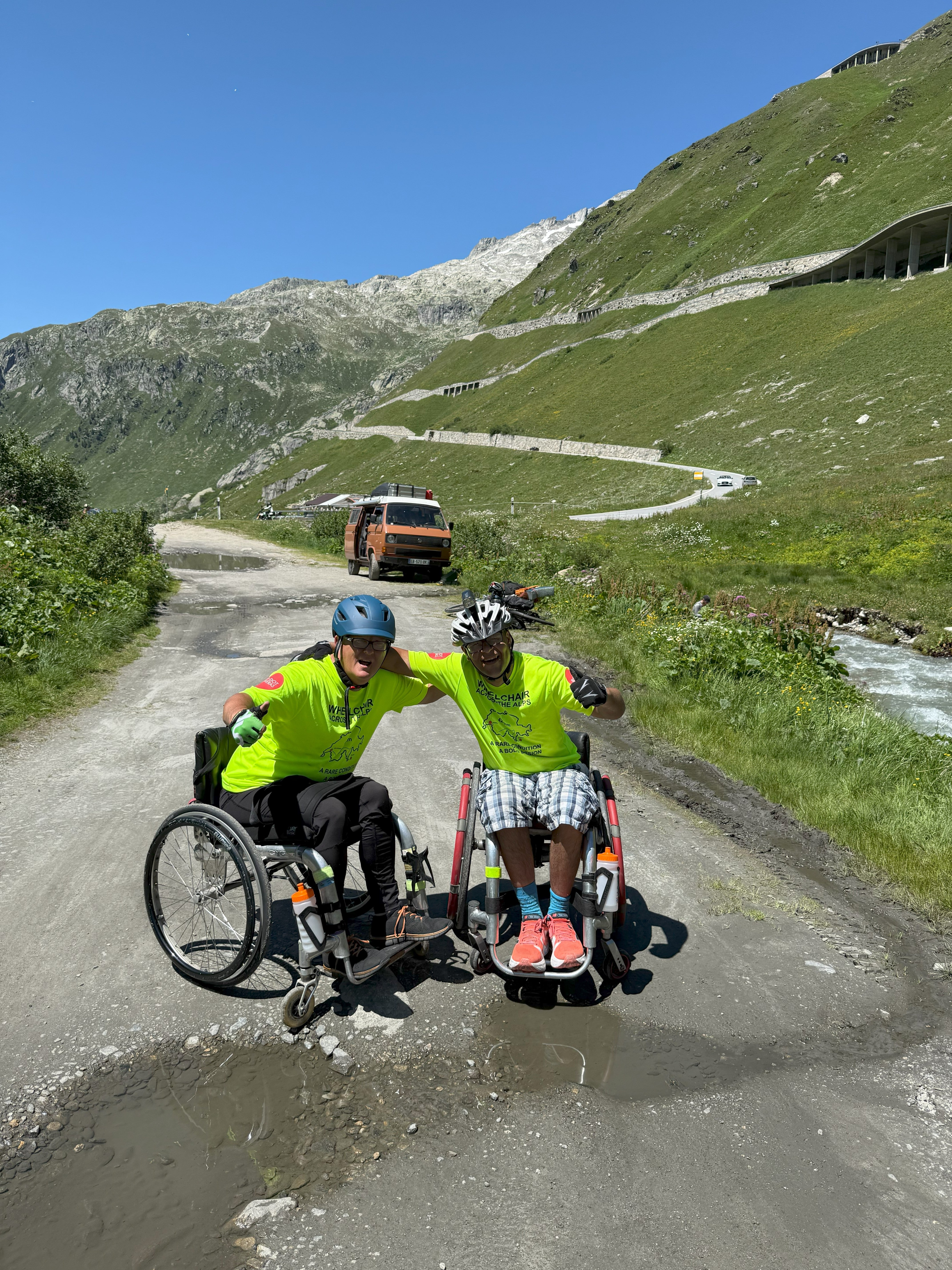 The pair raised awareness for a rare neurological condition called Ataxia