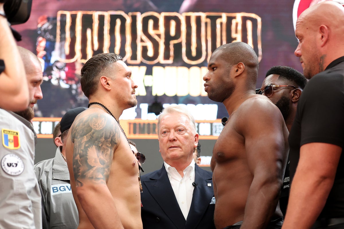 Usyk vs Dubois 2 live: Start time, undercard results and fight updates tonight