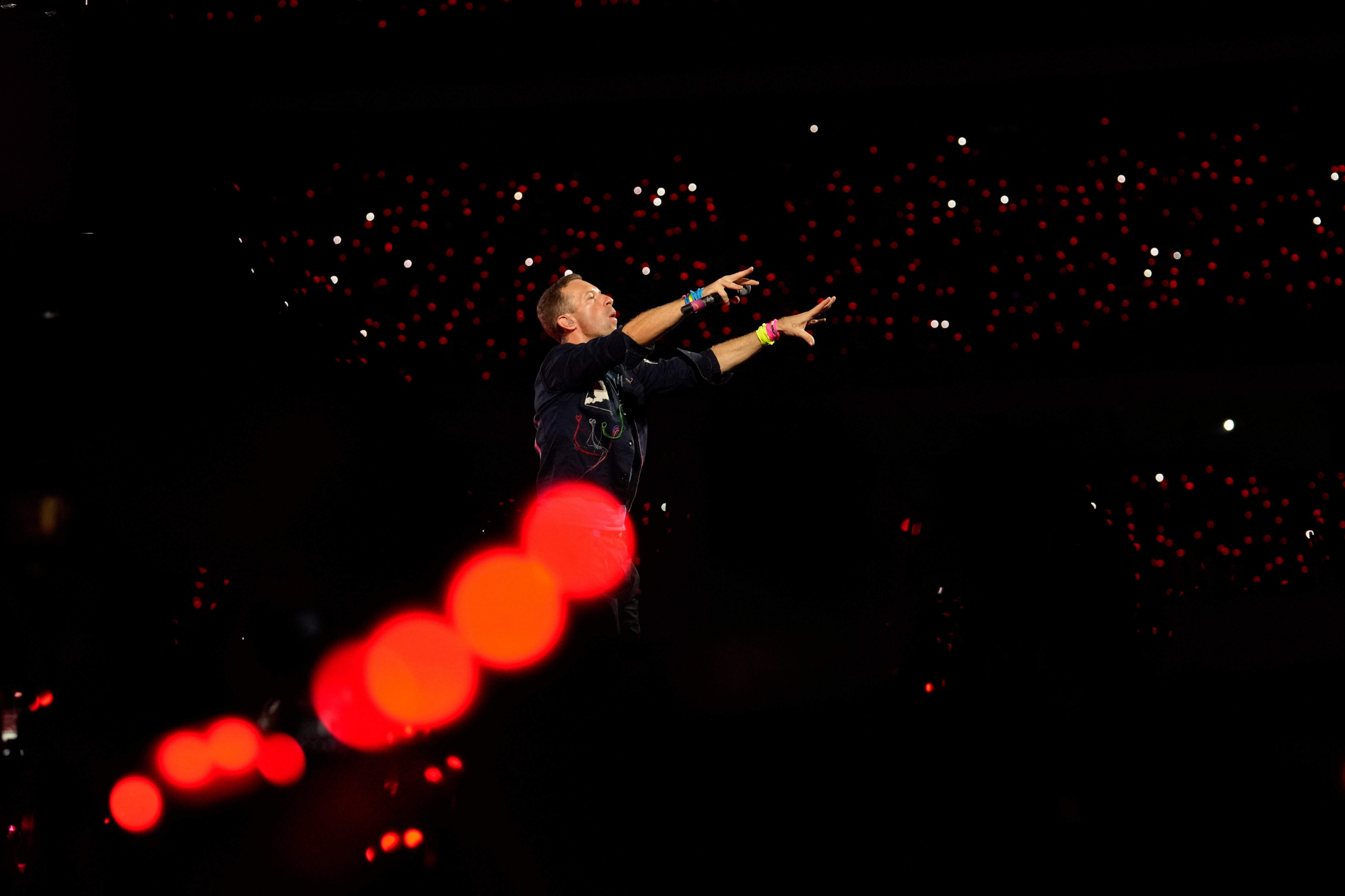 The Gillette Stadium was packed with Coldplay fans on Wednesday night