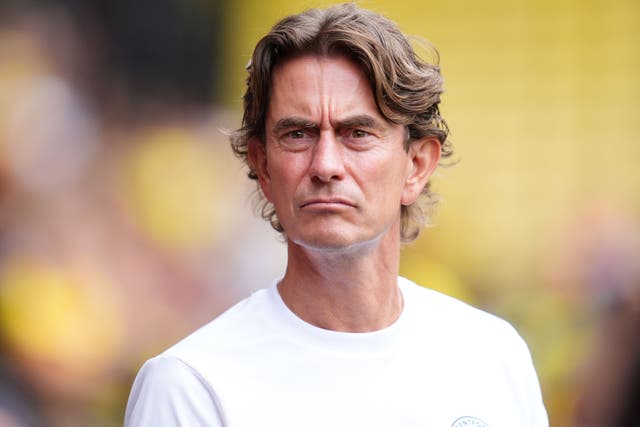 Tottenham boss Thomas Frank refused to put a deadline on chairman Daniel Levy’s desire for Premier League success (Adam Davy/PA)