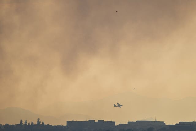 <p>Local authorities urged residents to stay home and close their windows</p>