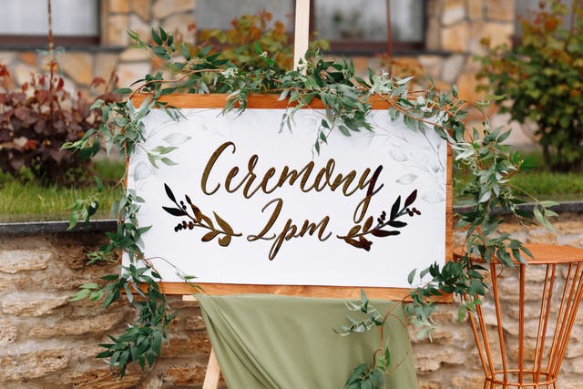 <p>Ubiquitous: this whimsical calligraphy typeface has become the house style for weddings</p>