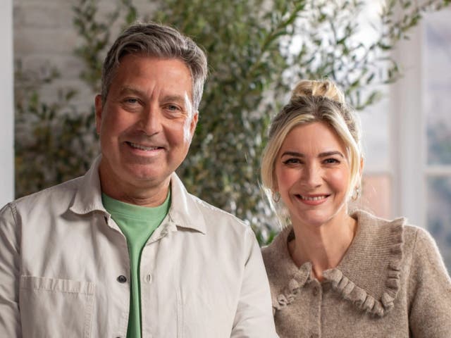 <p>John Torode and Lisa Faulkner</p>