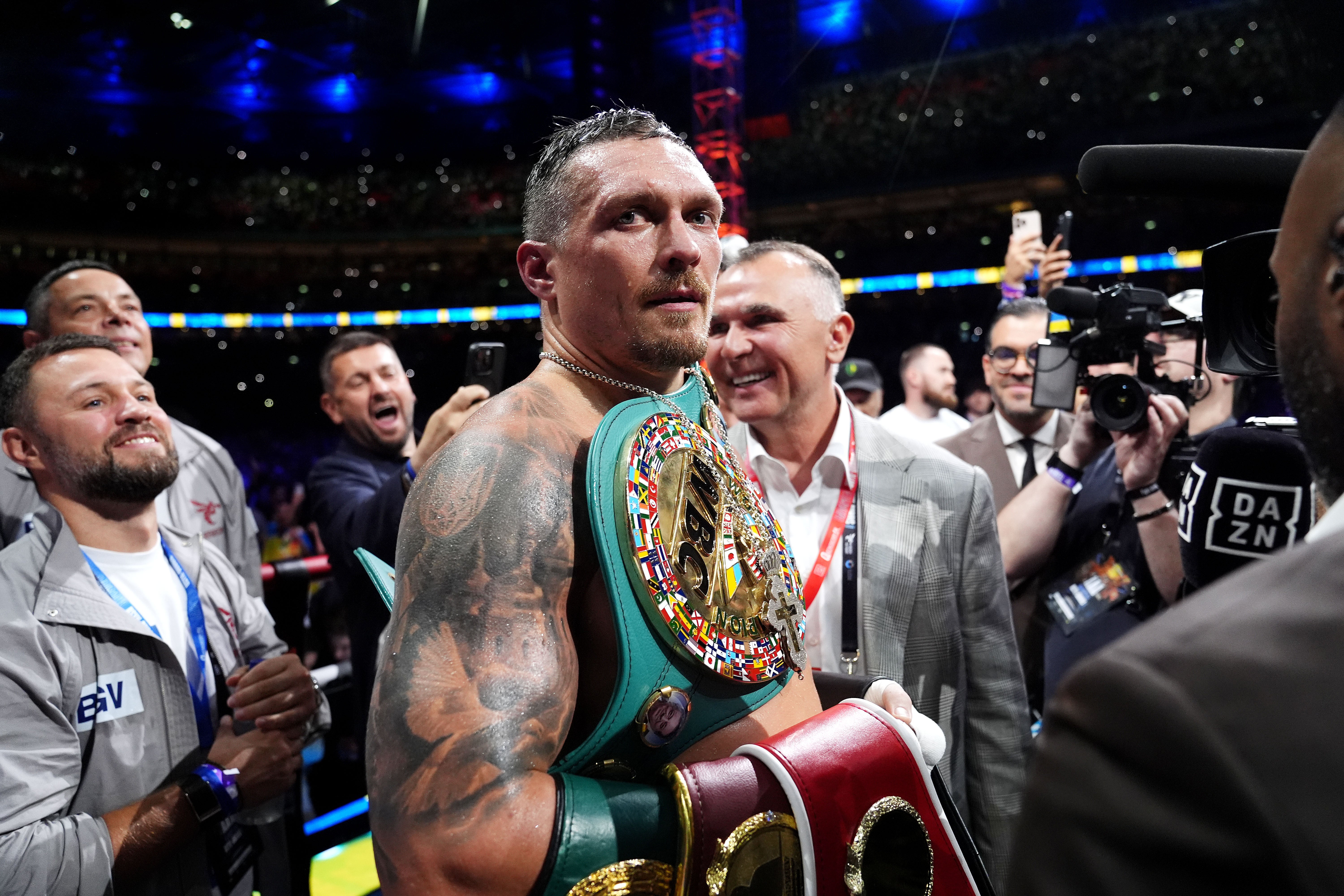 Usyk said that “38 is only the start” as he appeared to swat away talk of retirement