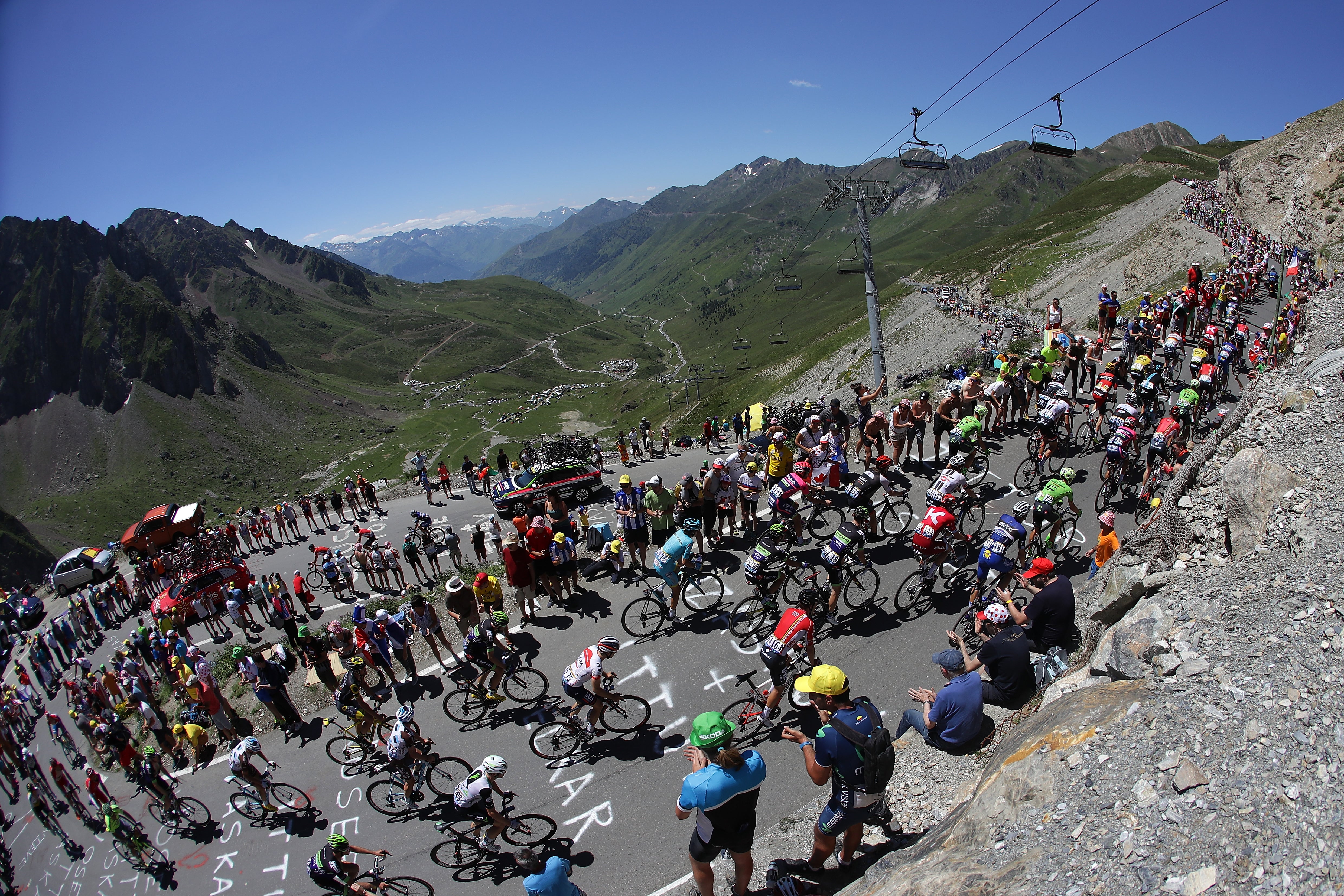 O Col du Tourmalet subiu durante o Tour de France de 2016