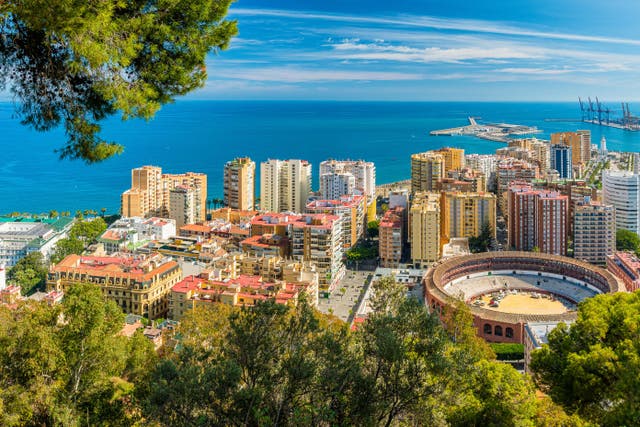 Malaga is a popular destination for UK holidaymakers this summer (Alamy/PA)