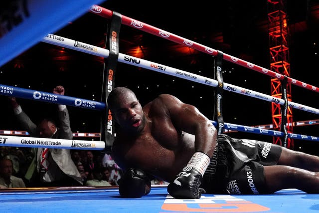 Daniel Dubois tasted defeat for a third time in his professional career on Saturday night at Wembley (Bradley Collyer/PA)