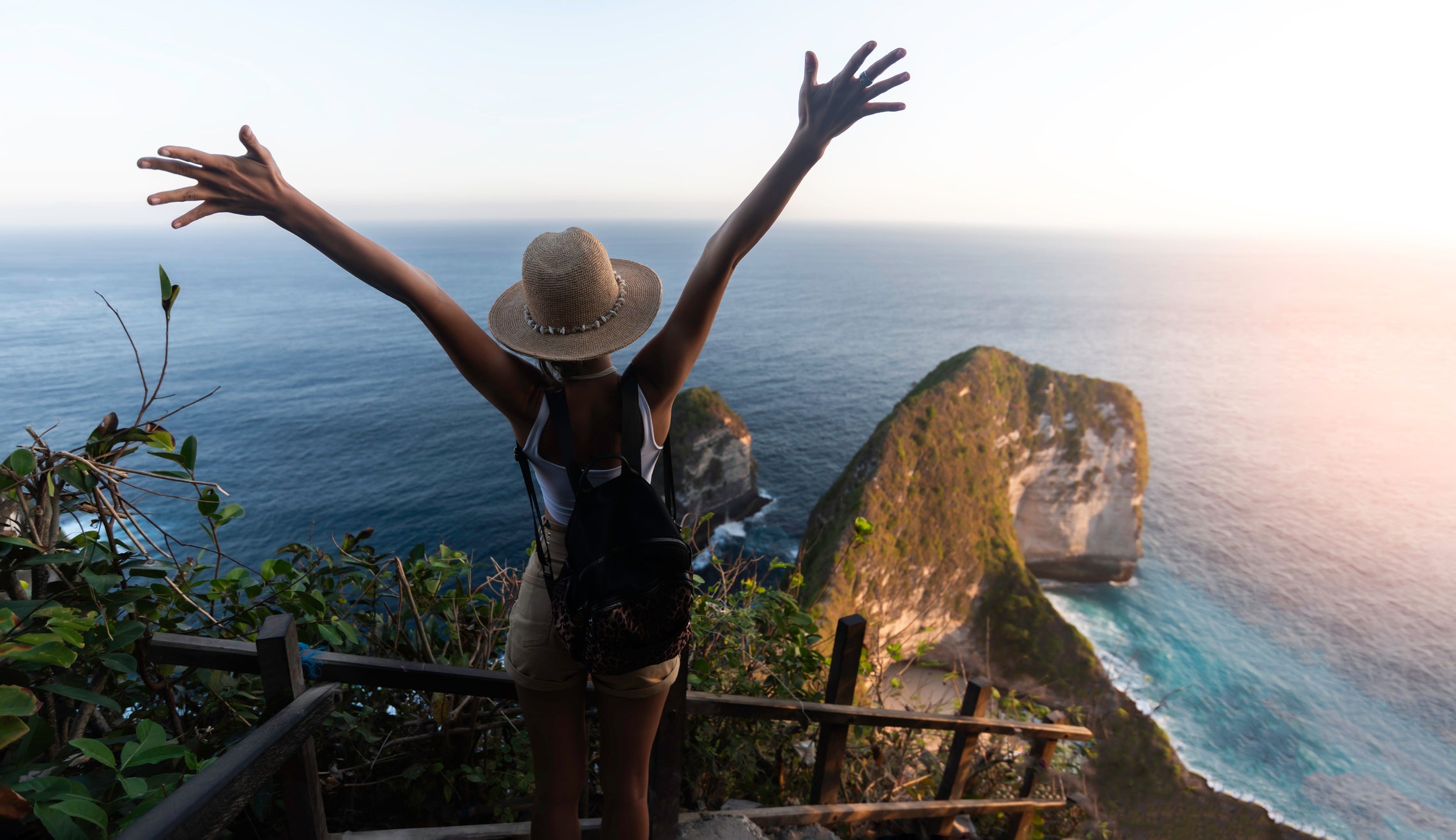 ‘Social platforms have made travel far more accessible and community-focused. However, many online recommendations now are not based on authenticity, quality or even value, but rather, aesthetics’ (Picture posed by model)