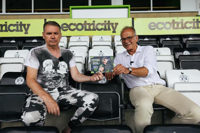 <p>MP Dr Simon Opher and Ecotricity owner Dale Vince</p>