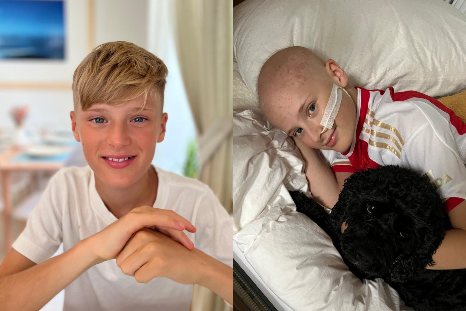 After undergoing tests, Jamie, who would play football five times a week, was diagnosed with a rare, soft tissue cancer called alveolar rhabdomyosarcoma in June 2023