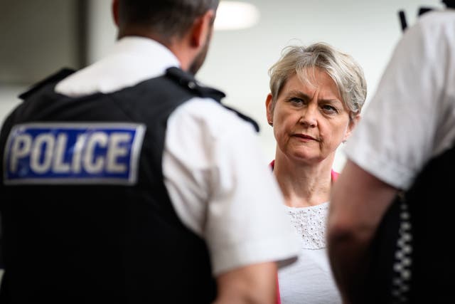 The Home Secretary warned of a ‘pattern’ of teenagers being drawn into an obsession with extreme violence in their own bedrooms (Leon Neal/PA)