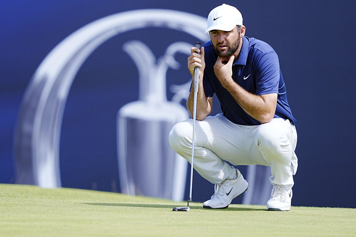 Open leader Scottie Scheffler starts with birdie to dampen hopes of chasing pack