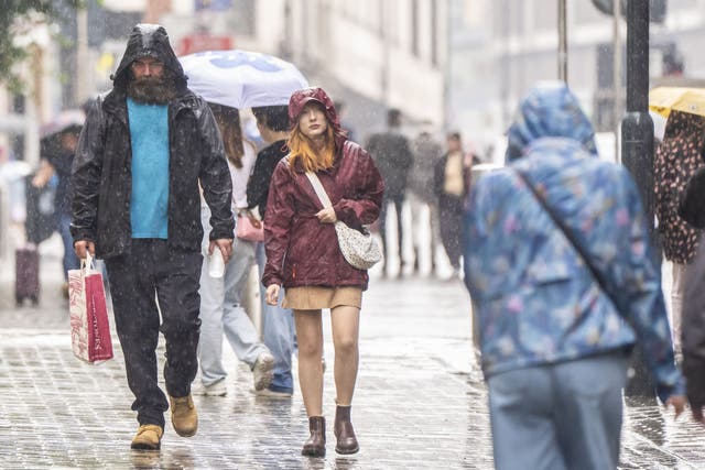 Northern Ireland could see half a month’s rainfall in just 12 hours (Danny Lawson/PA)