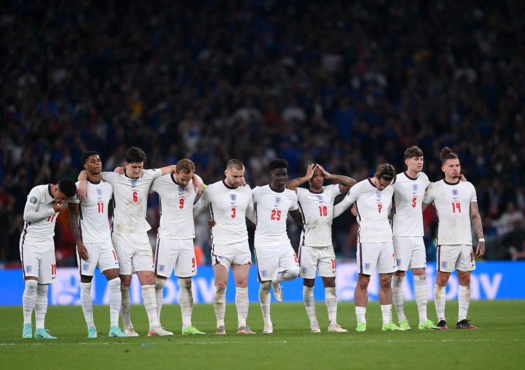 Saka, Rashford and Sancho all received racist abuse abuse after missing penalties in the Euro 2020 final