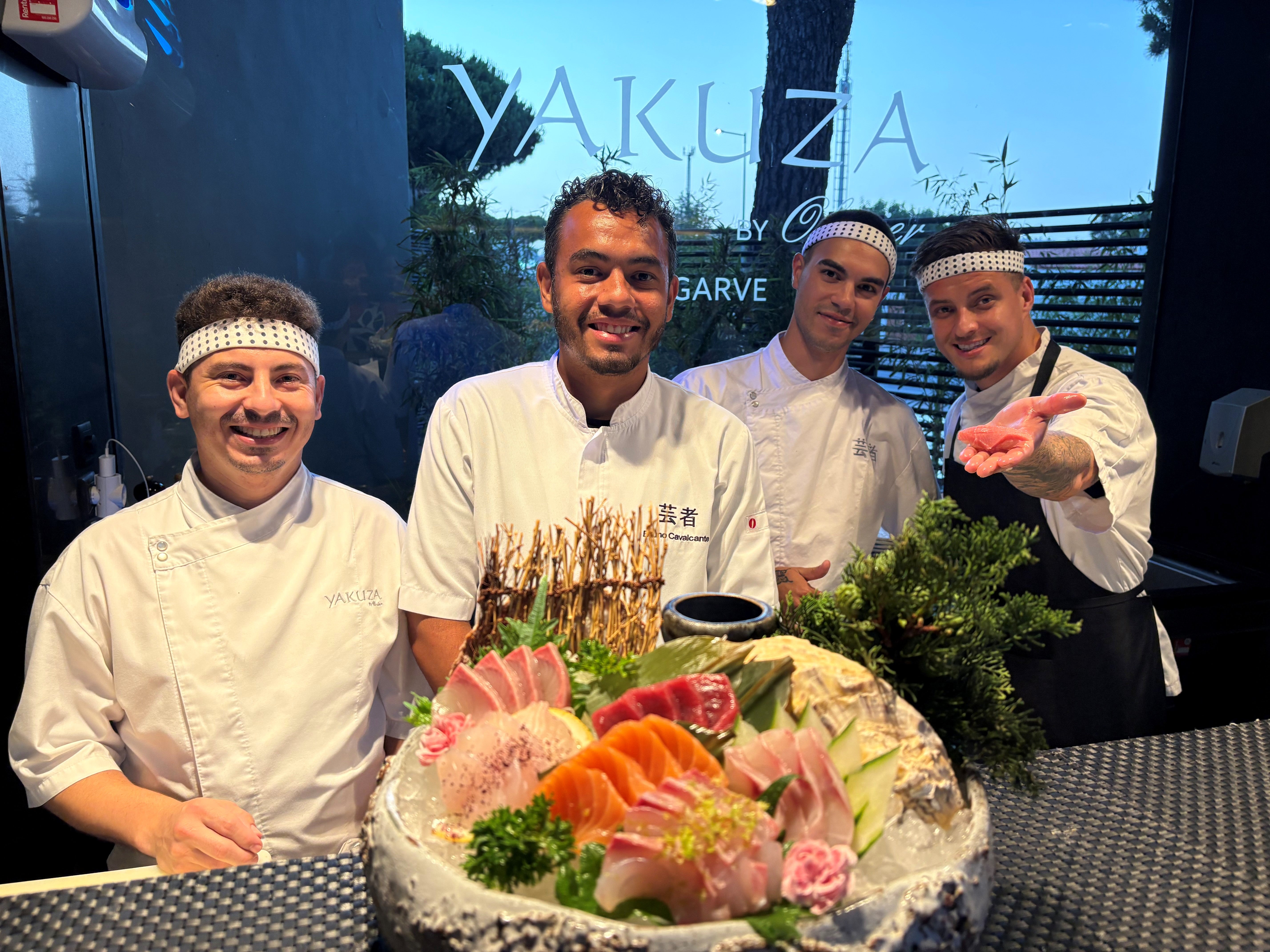 Team in Yakuza, Restaurant in collaboration with Olivier Da Costa, one of Portugal's well -known chefs