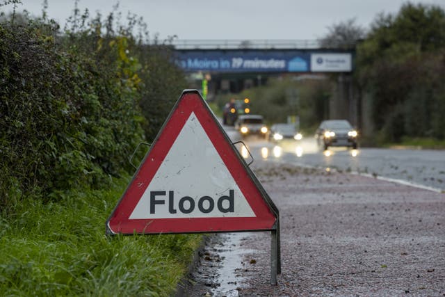 Localised flooding was reported across Ireland (Liam McBurney/PA)