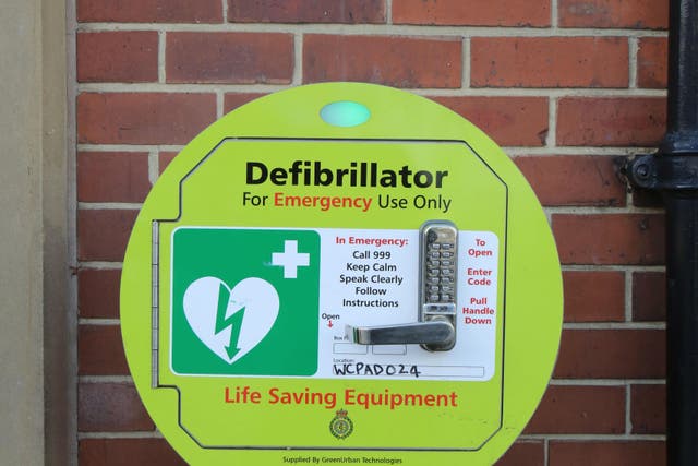 A charity has identified some of the UK’s defibrillator deserts (PA)