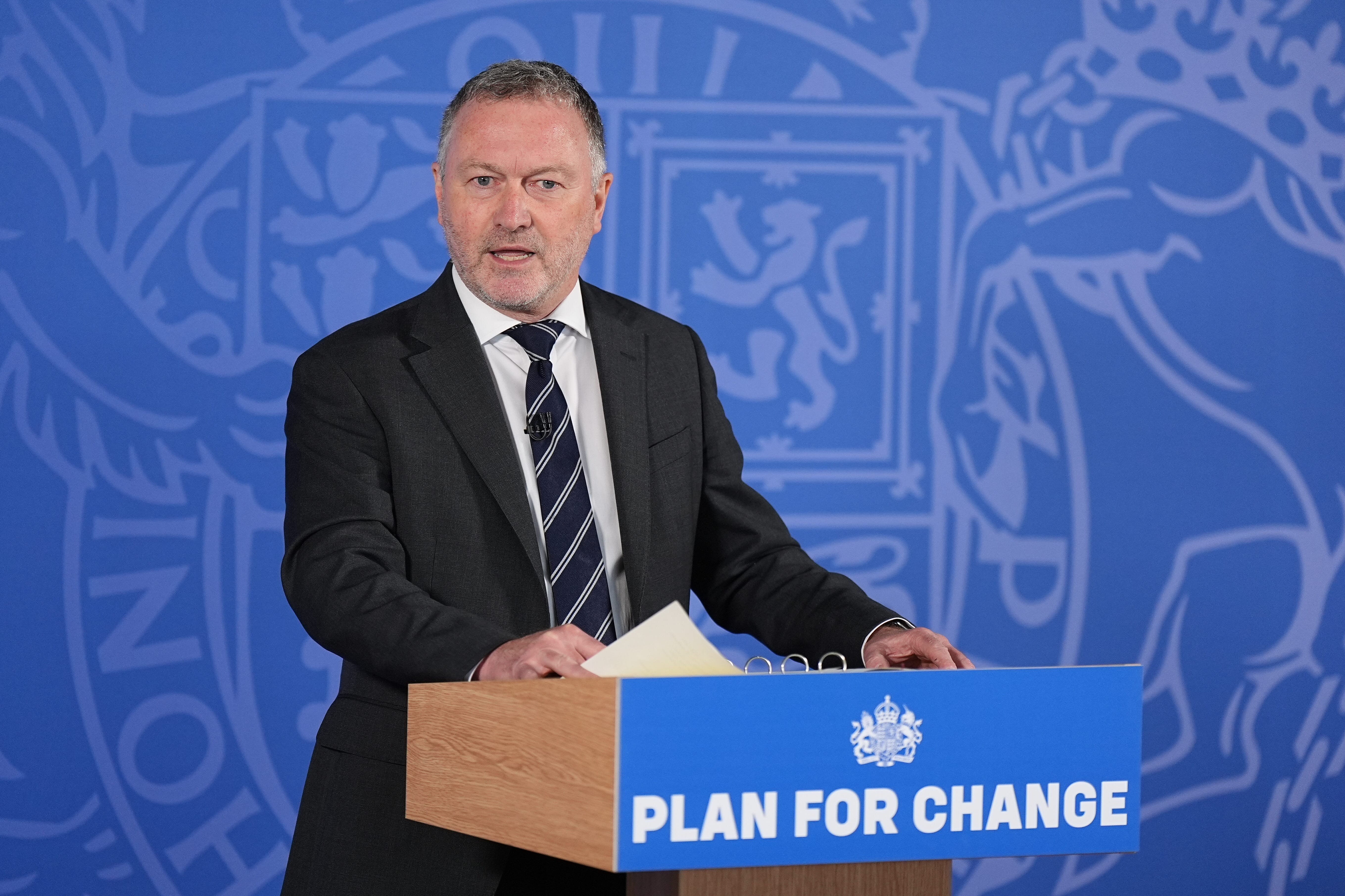 Environment Secretary Steve Reed gives a speech about the water sector (Aaron Chown/PA)