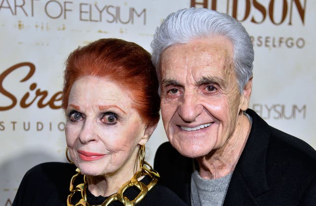 <p>Tom Troupe (right) and wife Carole Cook in 2013 </p>