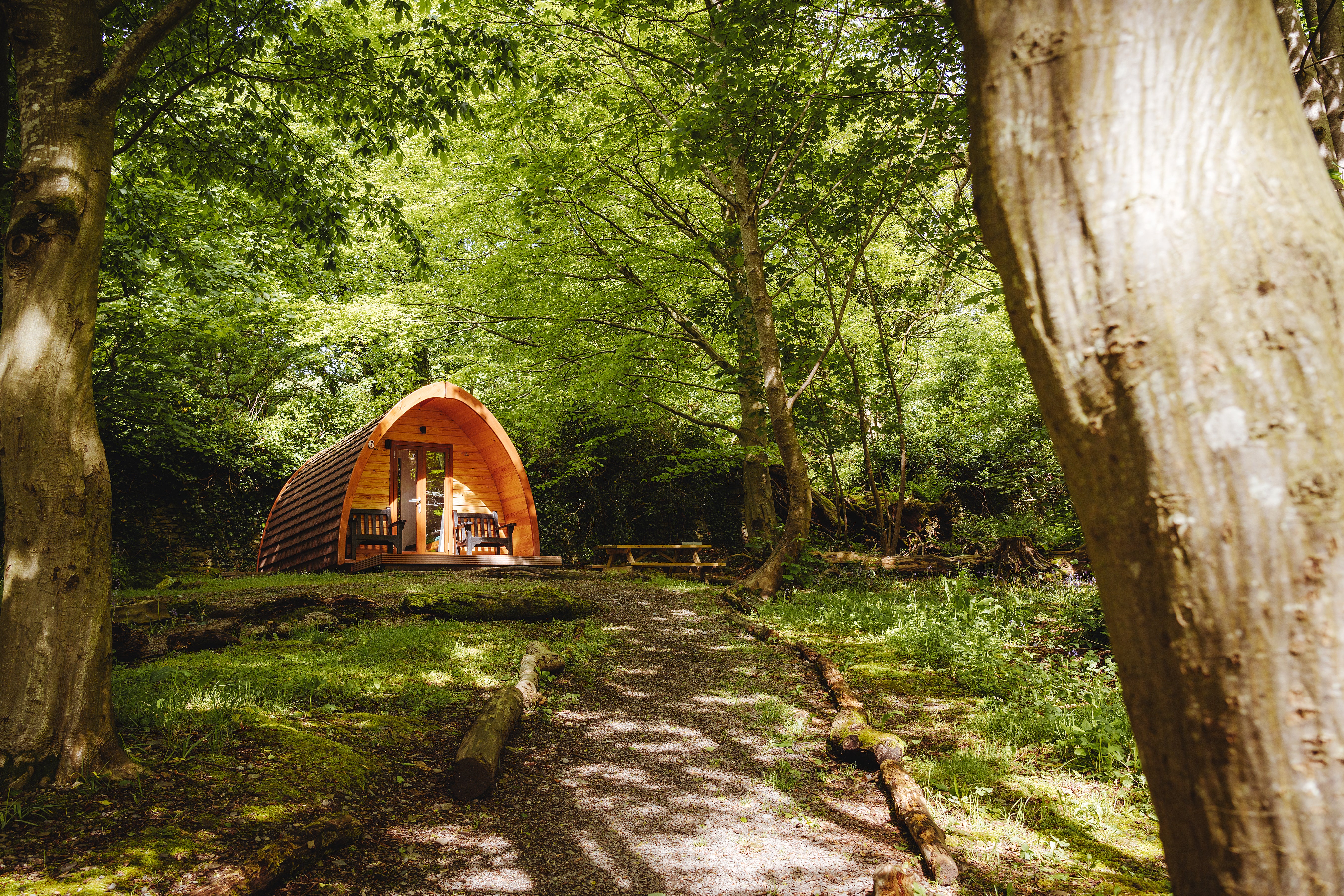 Castle Ward Campsite is on a National Trust property