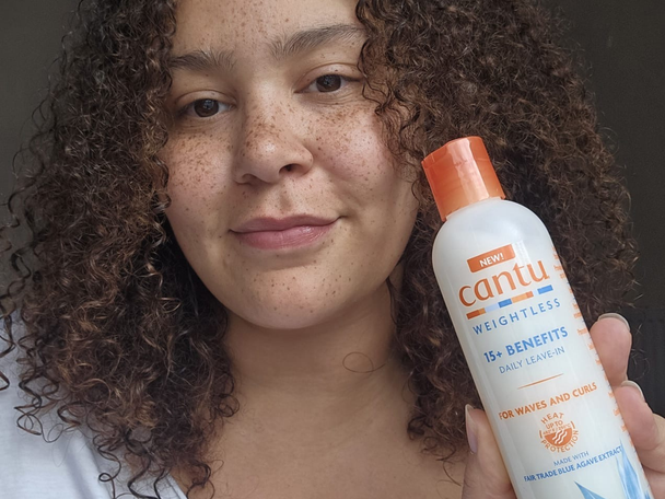 Testing Cantu weightless 15+ benefits daily leave-in