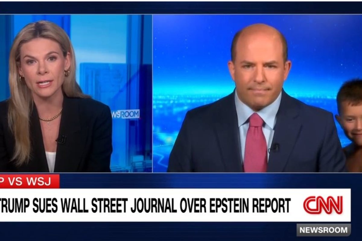 Moment CNN contributor’s young son crashes tense Epstein discussion live on-air