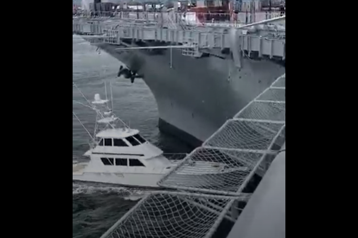 Boat crashes into USS Midway, causing $100,000 in damage to historic ship