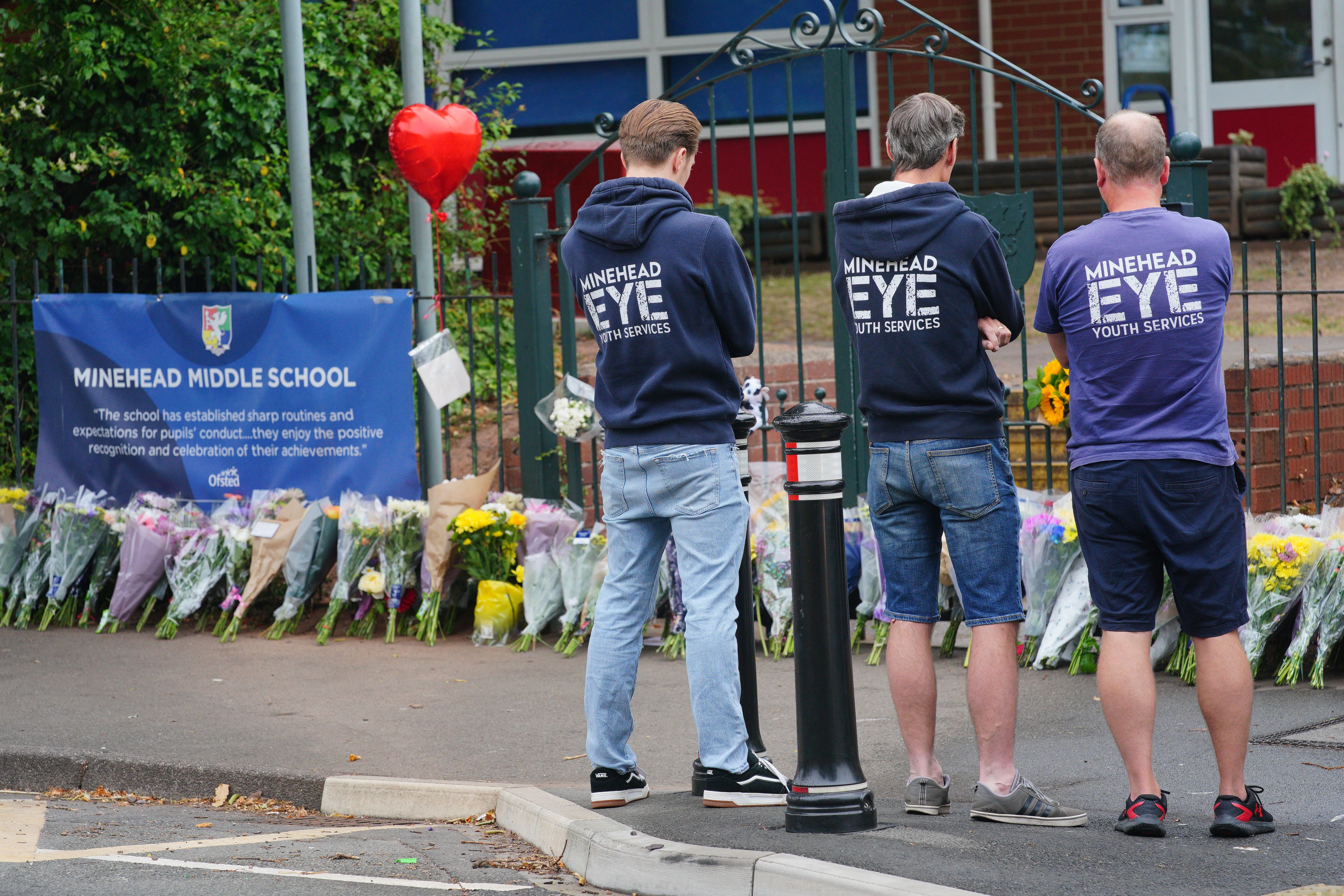 Neighbourhood officers will be present outside the school, where many have left flowers