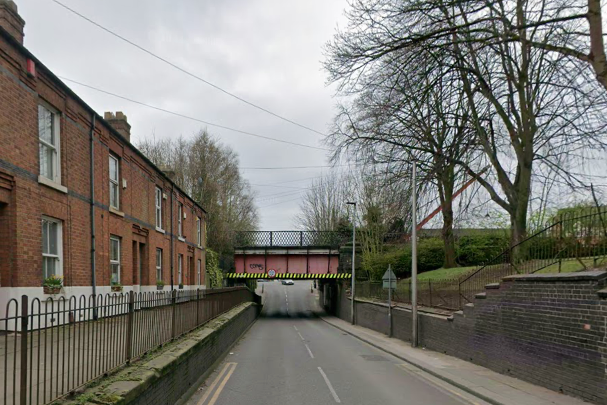 Double decker bus crashes into bridge in Manchester